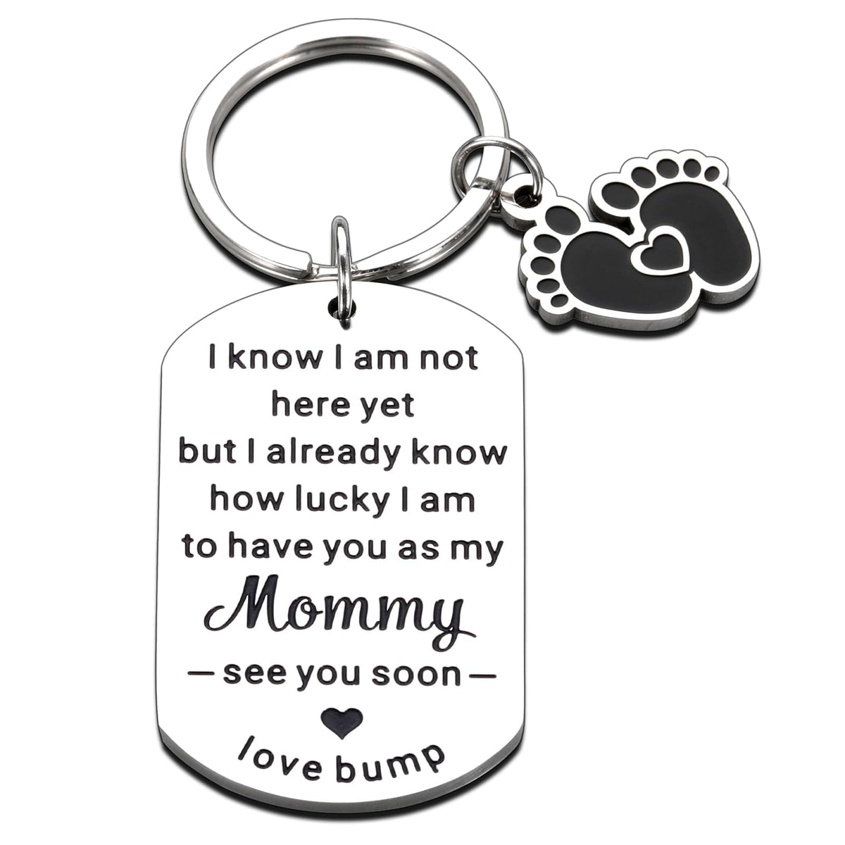 NUBARKO new mom gift keychain closeup—lasting keepsake for new mothers.