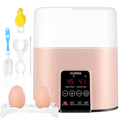 nubite double bottle warmer front view shows compact twin warming for busy families