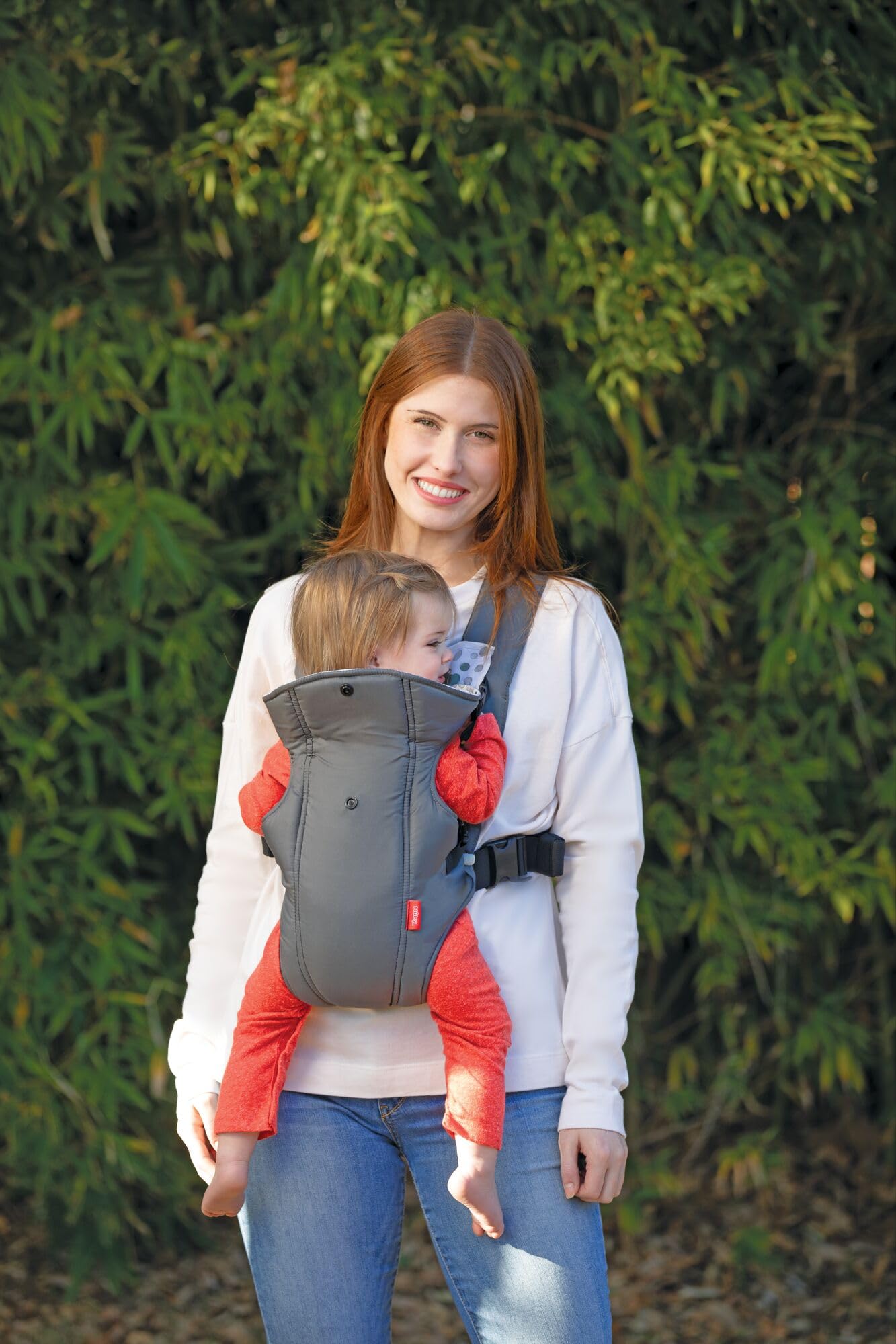 Nuby Classic Baby Carrier lightweight and compact for easy travel.
