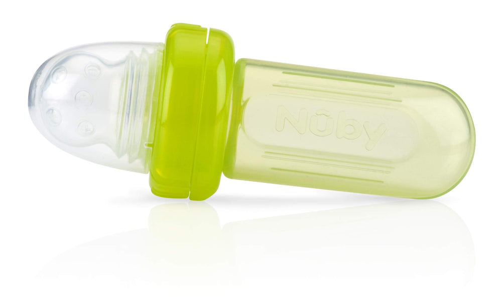 Nuby EZ Squee-Z color variations aid quick selection during meals