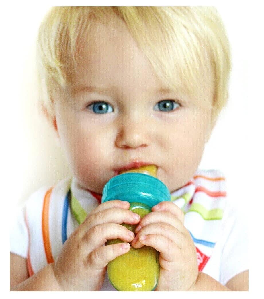 Nuby EZ Squee-Z valves prevent drips and protect gums