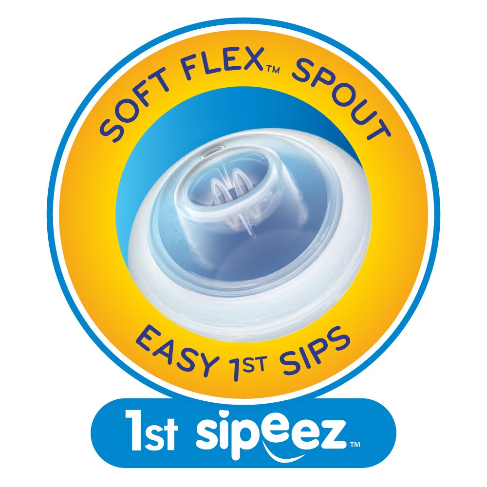 Nuby no-spill cup being washed shows easy cleaning and hygiene care.