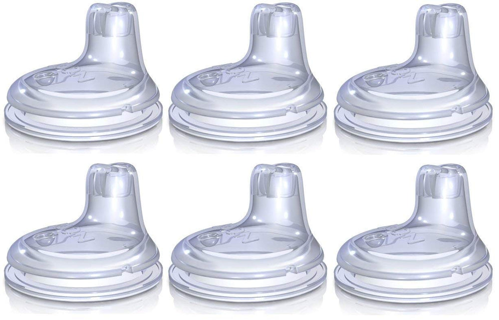 Nuby replacement spout close-up, supports quick swaps for Busy Sipper Cup.