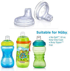 Nuby six-pack spouts for Easy Grip cups, ideal for on-the-go use.