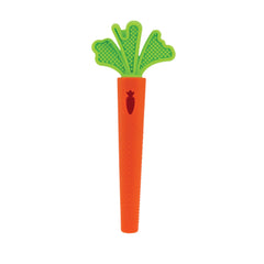 Nuby Silicone Carrot Tube Teether full shot soothing sore gums during teething