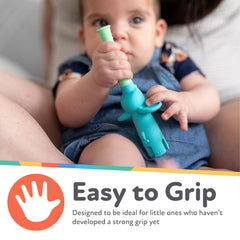 Nuby Tube Teether textures offer multi-sensory exploration for early tactile play.