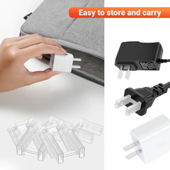 NUHUi two-pin power inlet cover fits standard outlets for safe home use
