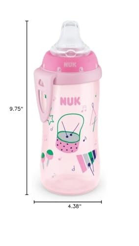 NUK 62703 silicone cup material emphasizes BPA-free safety and durable toddler use.