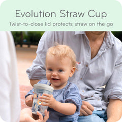 NUK Evolution Ergonomic Cup Shape provides a comfy grip for little hands