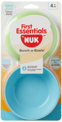 NUK Bunch-a-Bowls leak-proof lids demonstrate secure seal