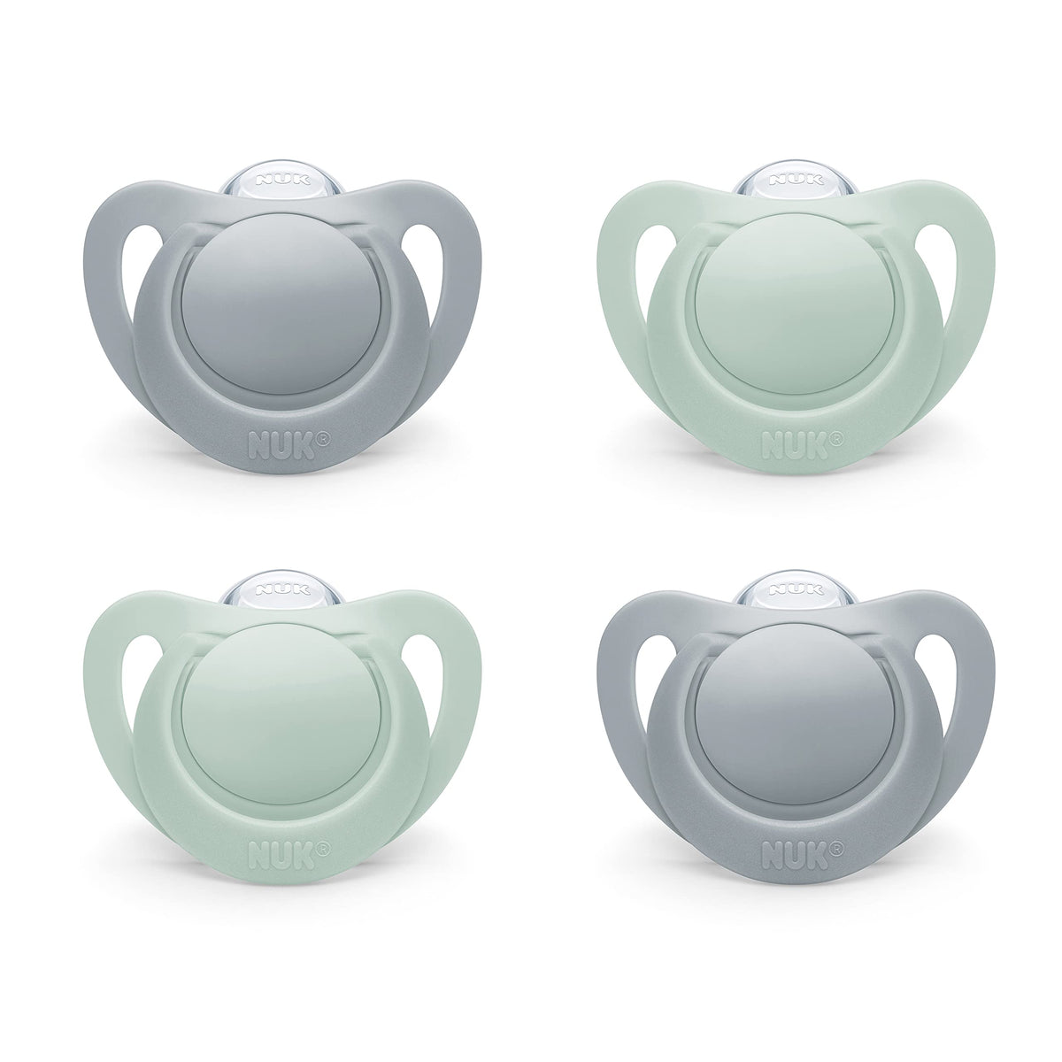 NUK for Nature 4-pack pacifier 0-6 months easing transitions