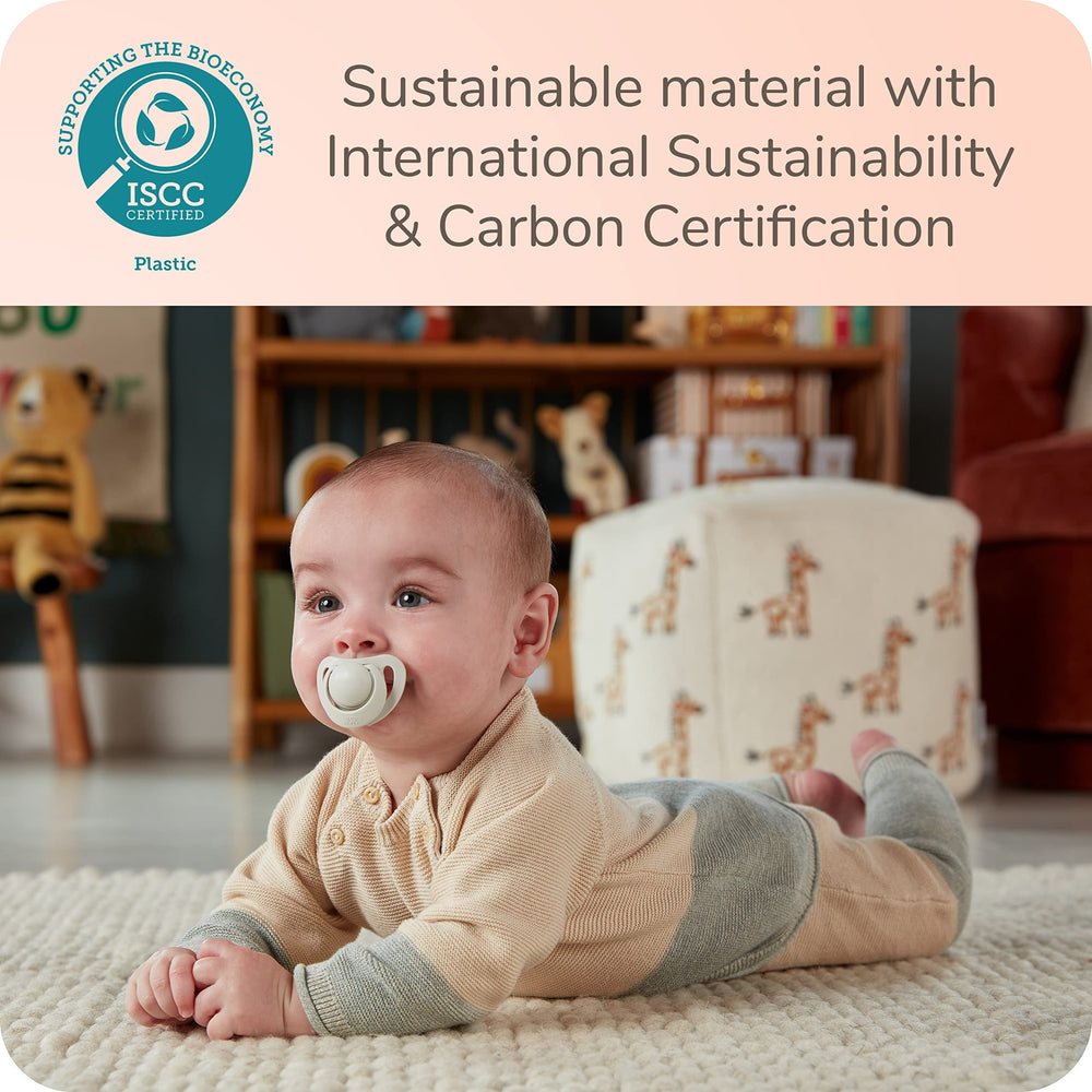 NUK for Nature pacifier heart-shaped shield supports easy breathing