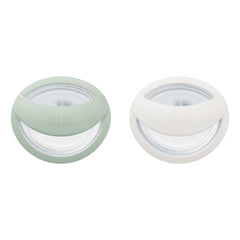 NUK for Nature Simply Natural pacifier nipple closeup showing breast-like silicone comfort