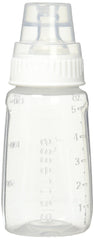 NUK Gerber First Essentials Clear View silicone bottle assembled for easy grip and comfortable feeding.