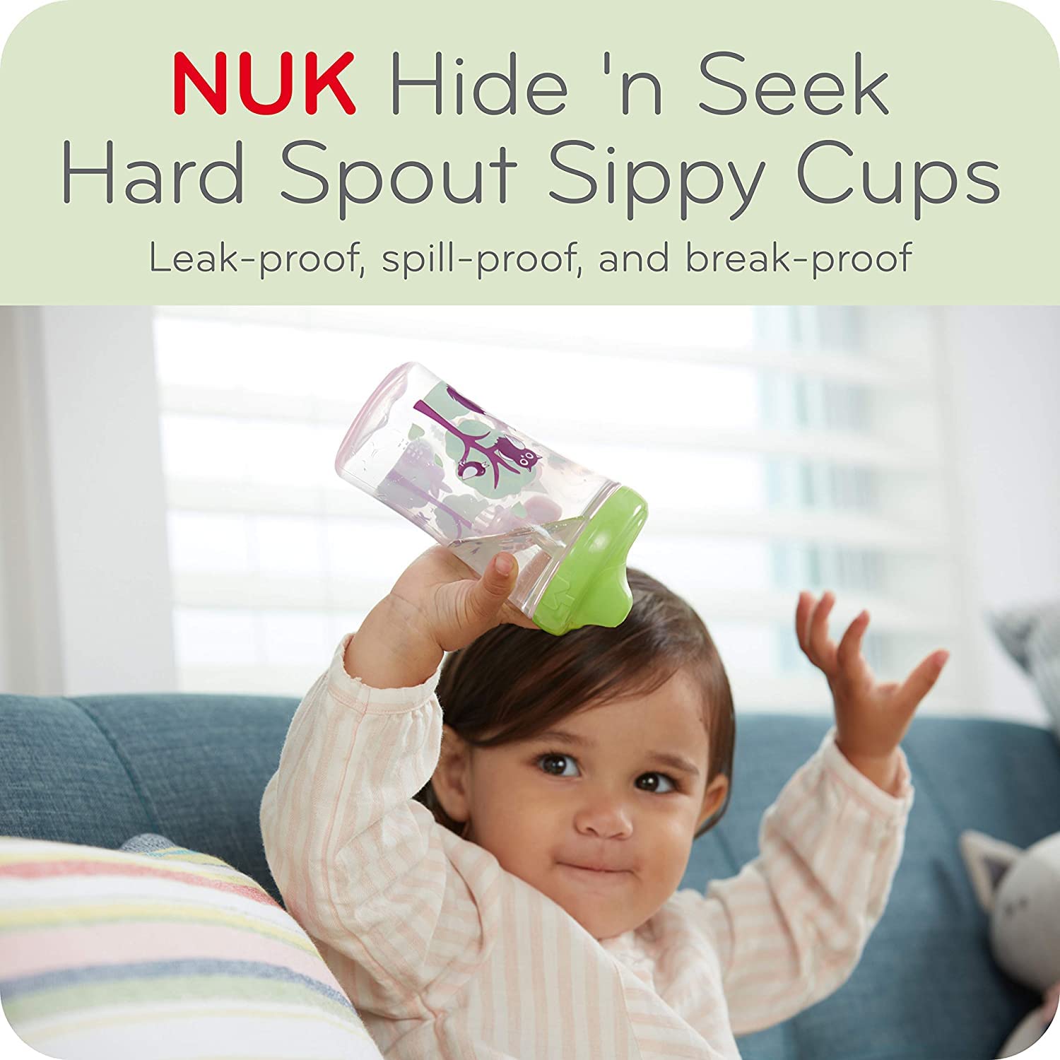 NUK BPA-free emblem emphasizes child-safe materials for daily use