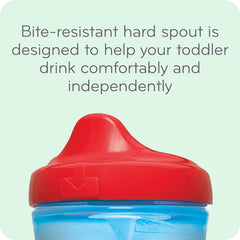 NUK Hide 'n Seek 2-pack leak-proof cup keeps liquids contained during play.