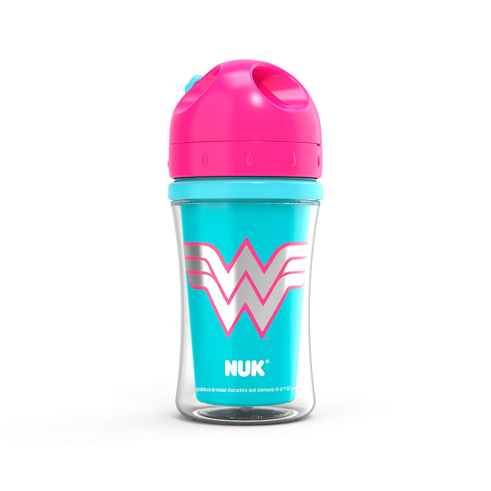 NUK insulated straw cup Wonder Woman 2-piece straw for easy cleaning between uses