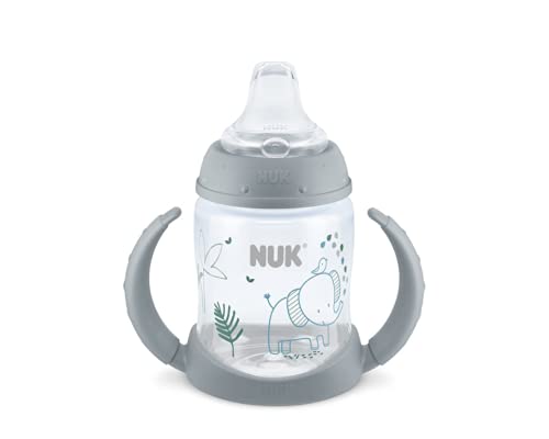 NUK Learner Cup easy-grip removable handles support growing skills.