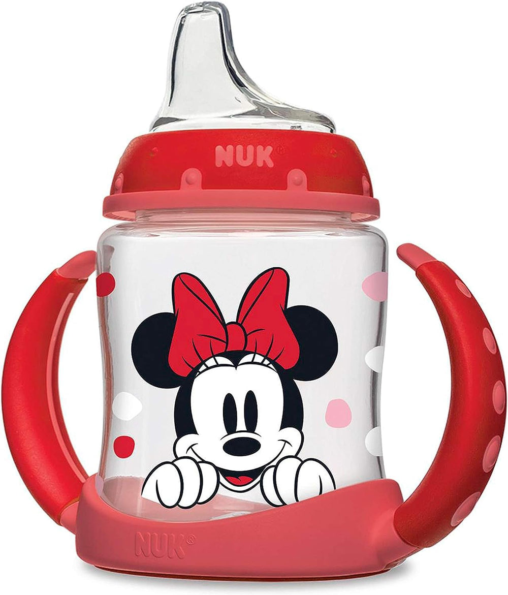 NUK Learner Cup Minnie design shows removable handles for growing grips