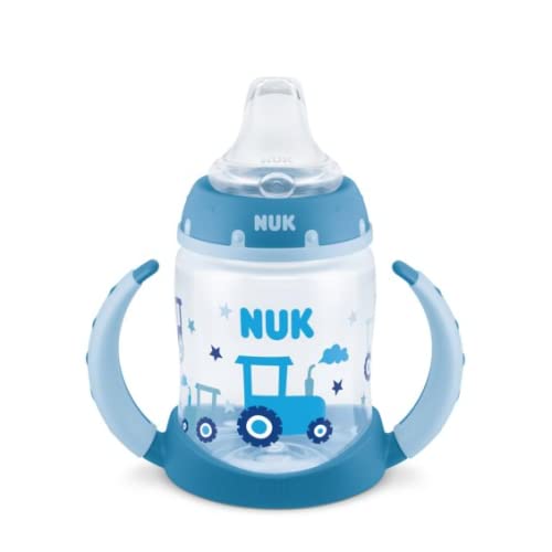NUK Learner Cup Sea Creatures featuring sea-creature theme and tractor accents.