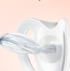 NUK pacifier in use suggesting calm during settling moments