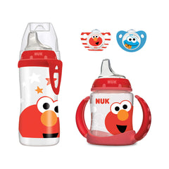 NUK Sesame Street transition active cup with soft spout for gentle sipping on the go