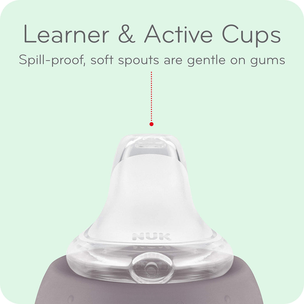 NUK Sesame Street spill-proof cups prevent messes during meals and playtime