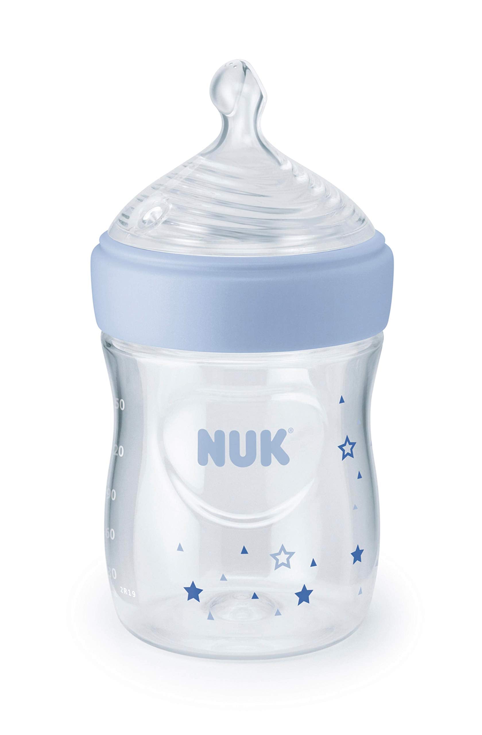 NUK Simply Natural anti-colic vent closeup reduces air intake during feeding