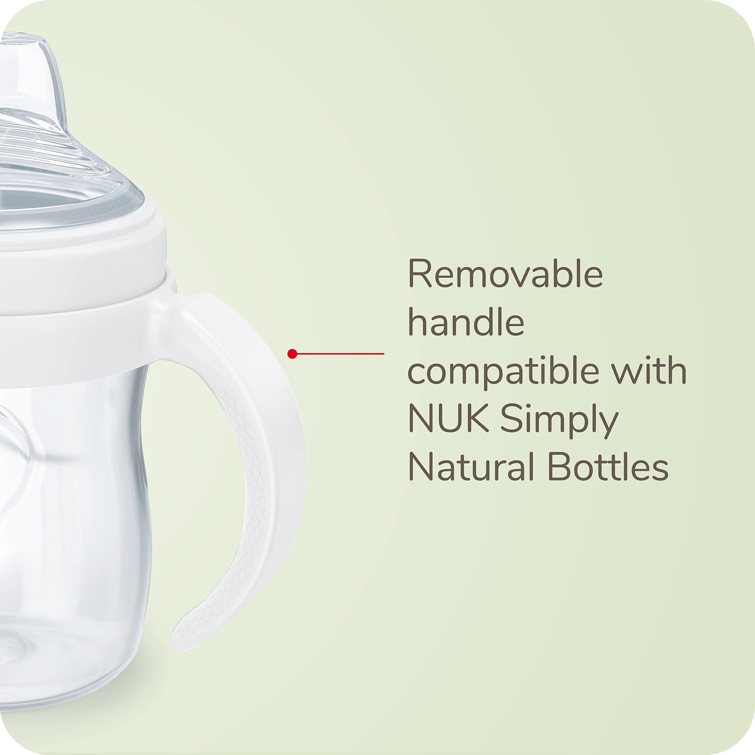 NUK Simply Natural Learner Cup uses Tritan base that is BPA-free and durable.