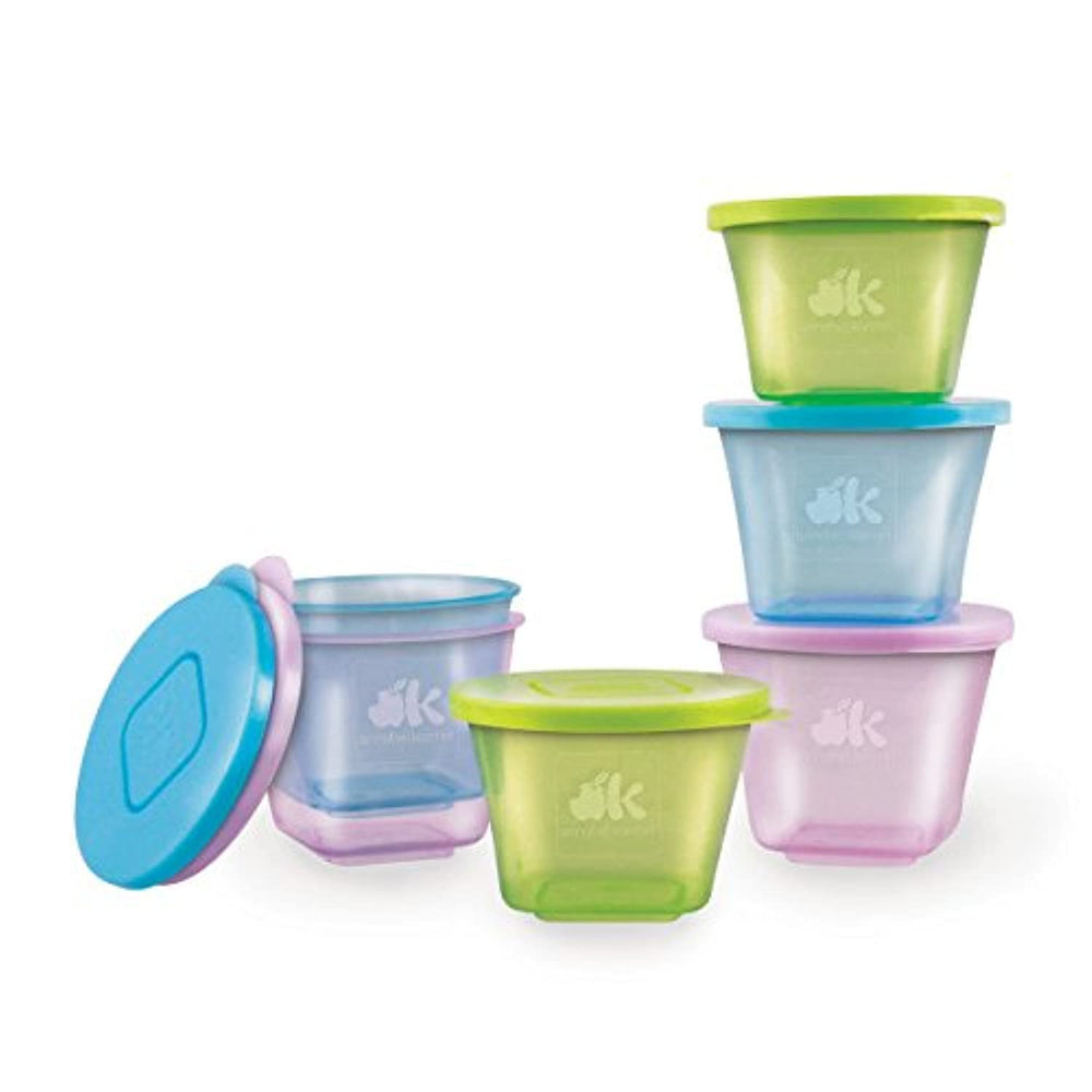NUK Stack & Store three-cube set for portioned baby meals.
