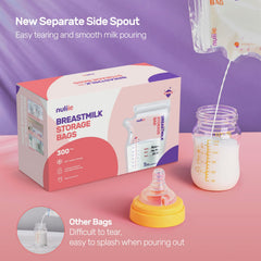 Nuliie 8oz bags with double-zipper seal for leak-proof freshness