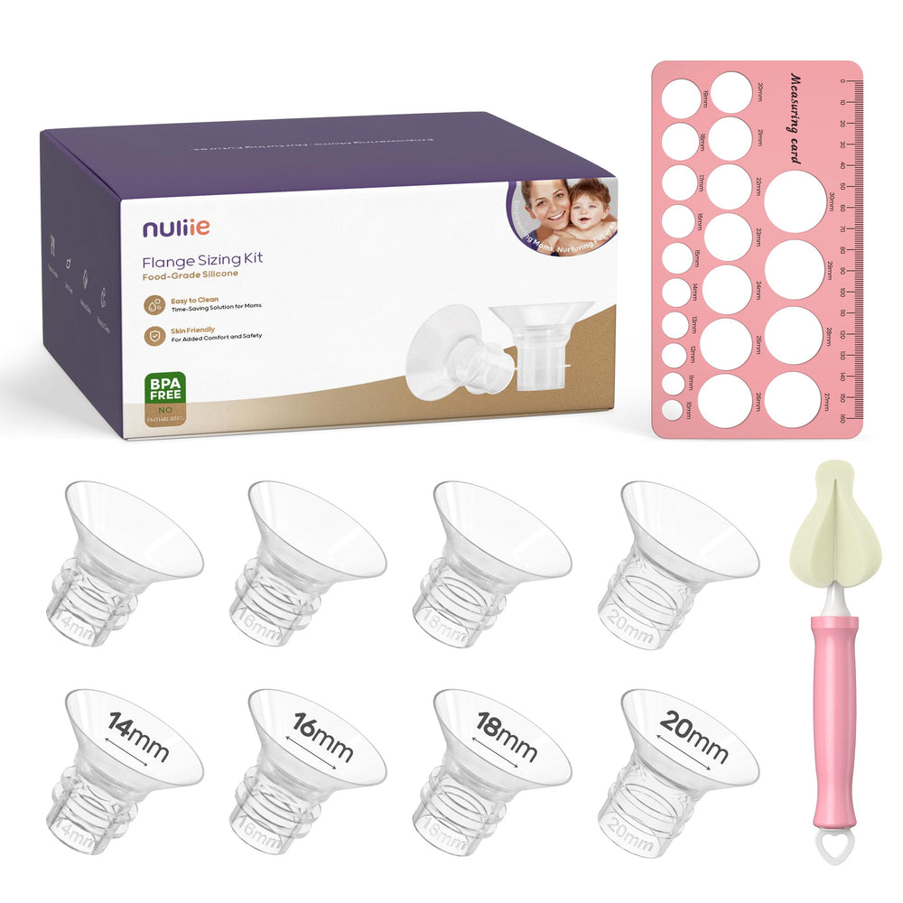 Nuliie 14mm flange insert provides a personalized fit for comfortable pumping sessions.