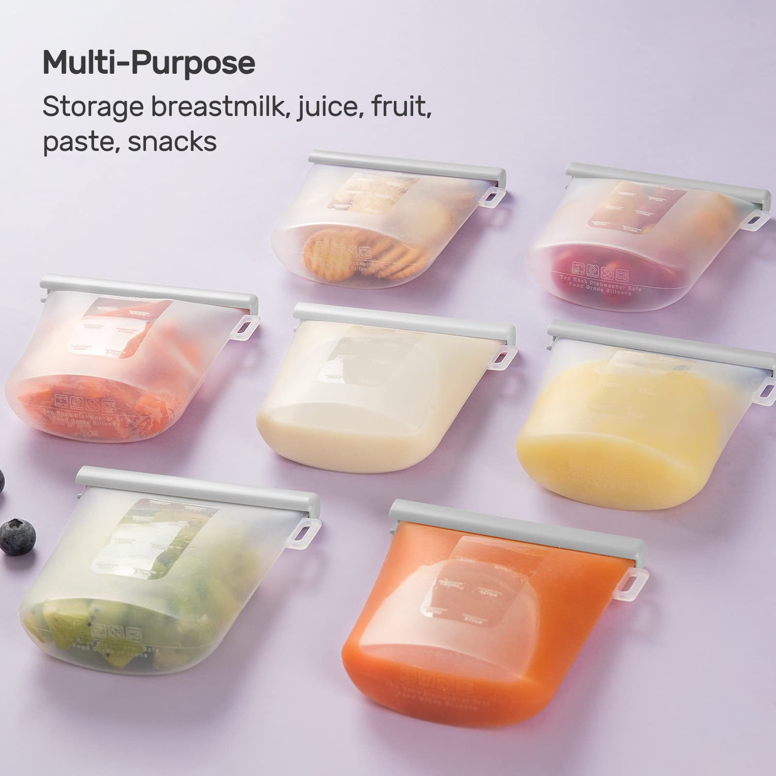 Nuliie bags feature a 3-inch opening for easy pouring and quick cleaning