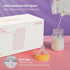 Nuliie leak-proof bags stay flat, easy to stack