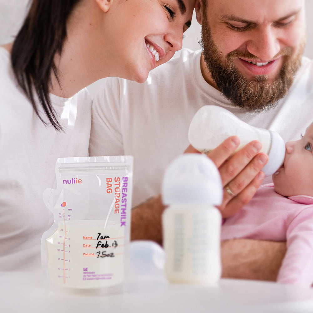 Nuliie pour spout design minimizes contamination during transfer