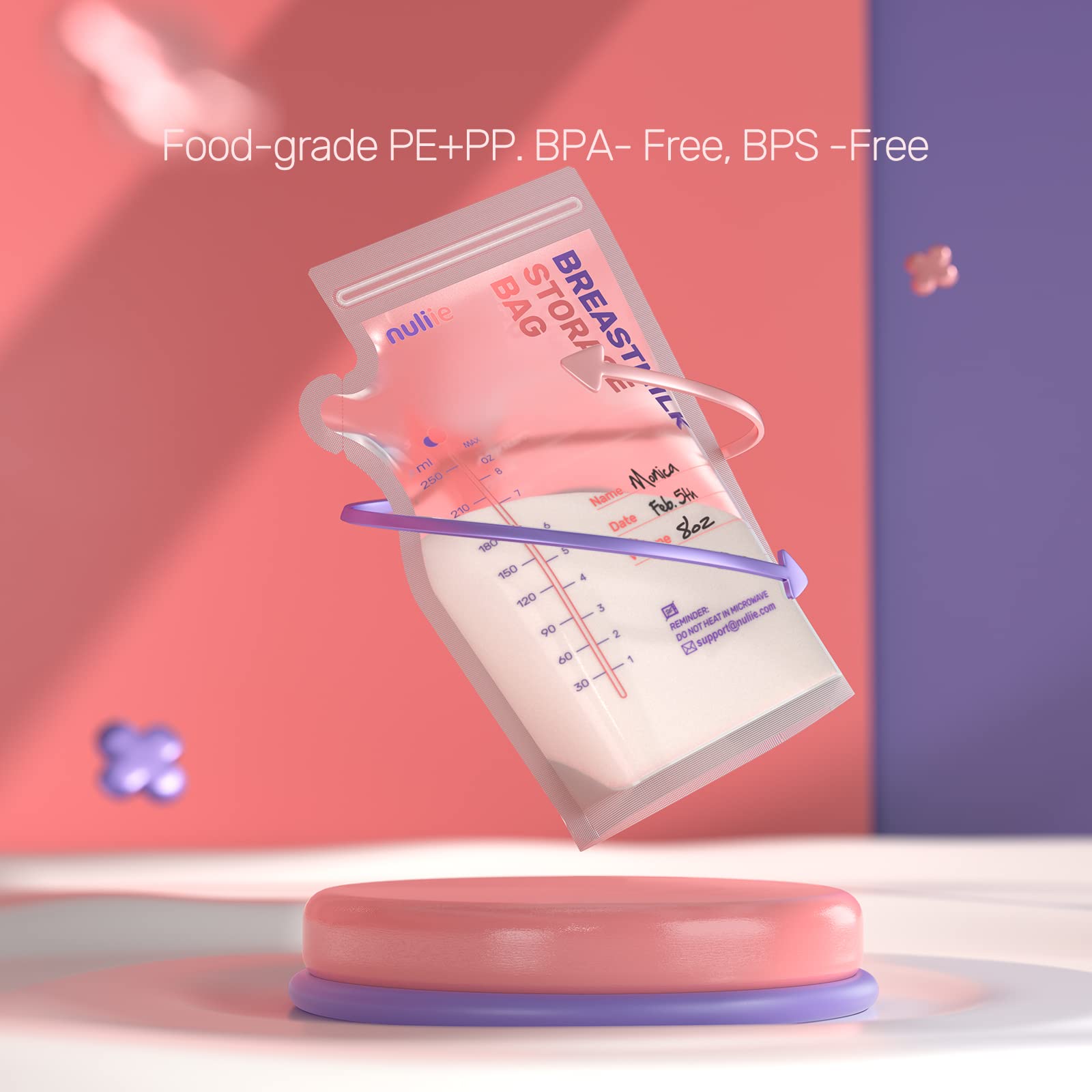 Nuliie self-standing design supports upright fridge organization