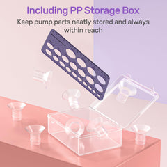 Nuliie breast pump flange size guide image helps choose the right fit