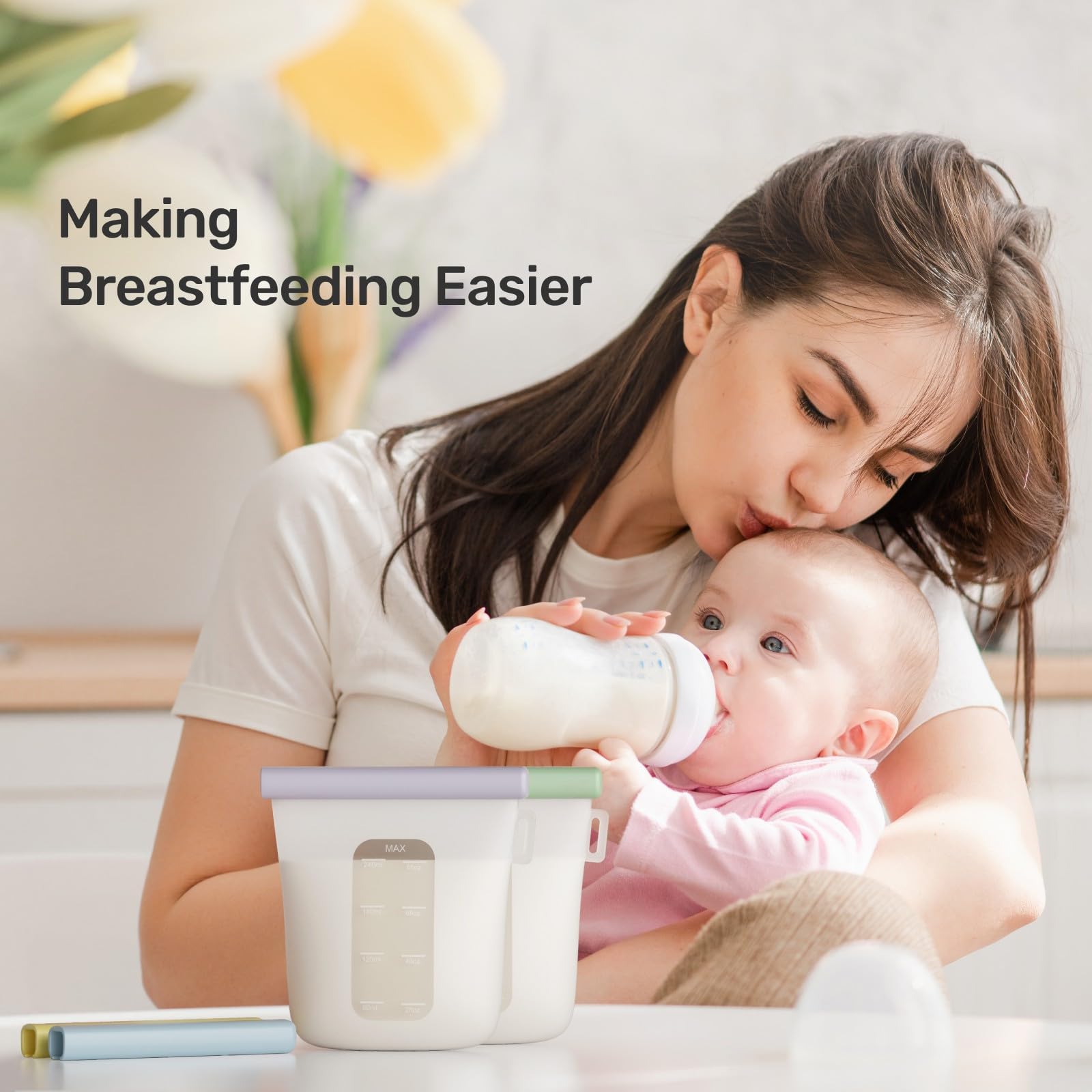 Nuliie breastmilk bags dishwasher-safe for quick cleanup