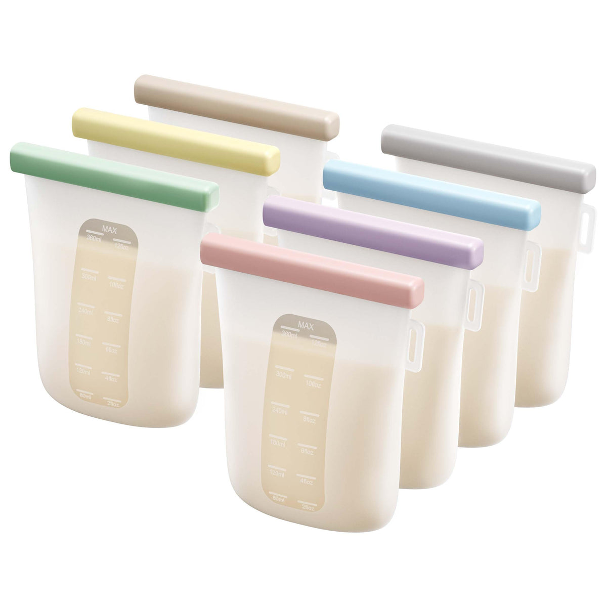 Nuliie breastmilk bags double seal inside outside for leak protection during storage