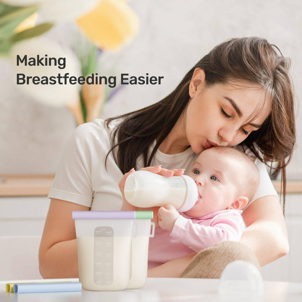 Nuliie freezer and heat-tolerant milk bags for cold or warm storage