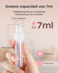 Nuliie Colostrum Collector Kit 7ml capacity reduces refills during early feeding.