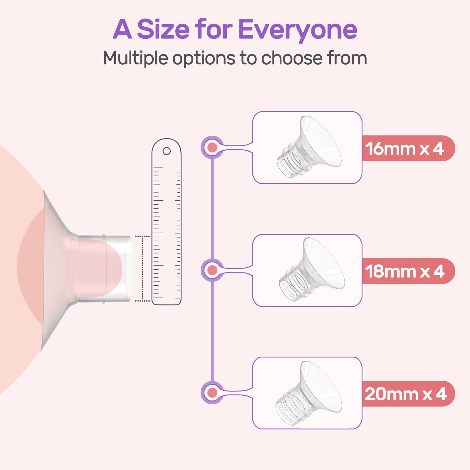 Nuliie flange inserts soft silicone closeup; gentle seal and comfort