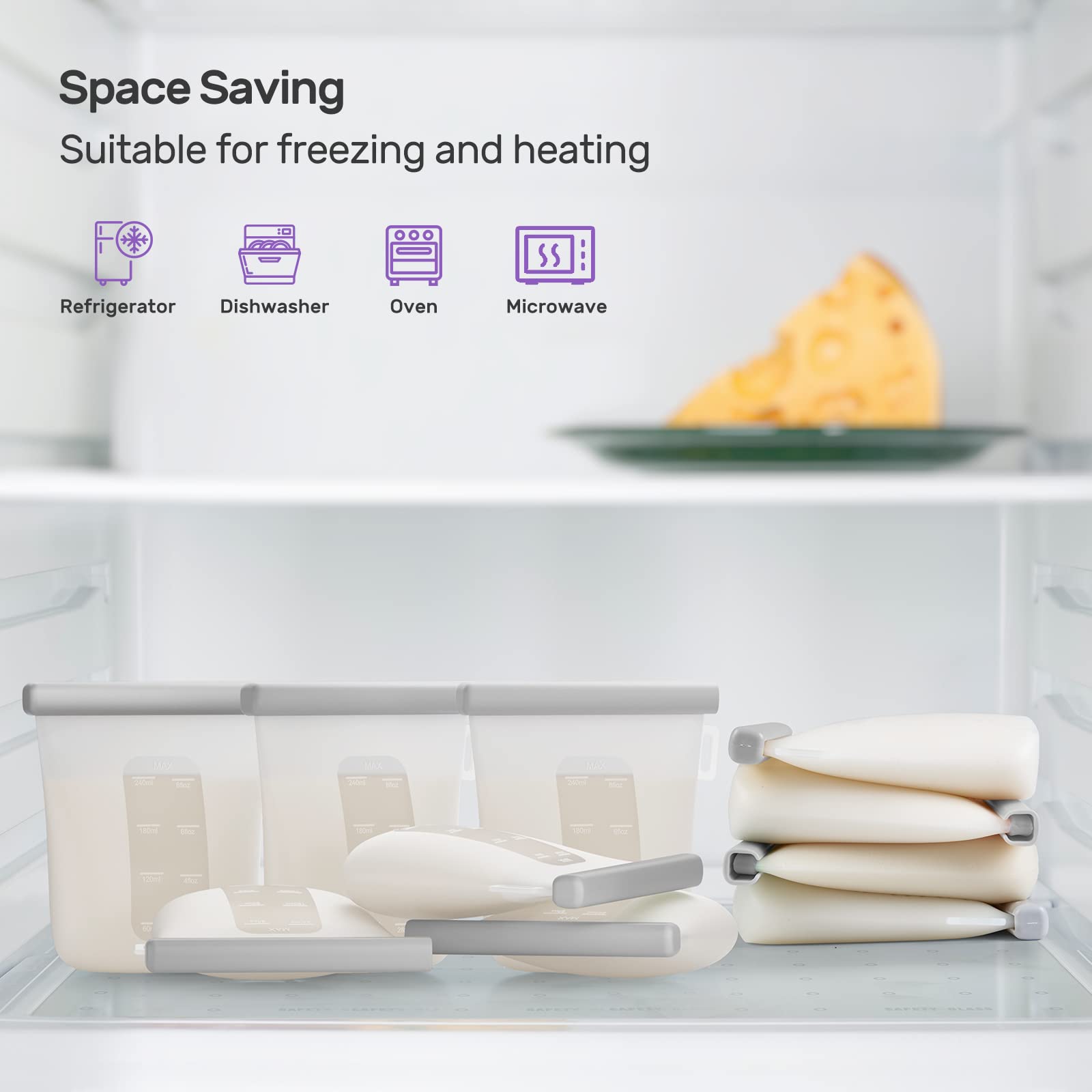 Nuliie bags are freezer-to-fridge friendly for flexible feeding schedules