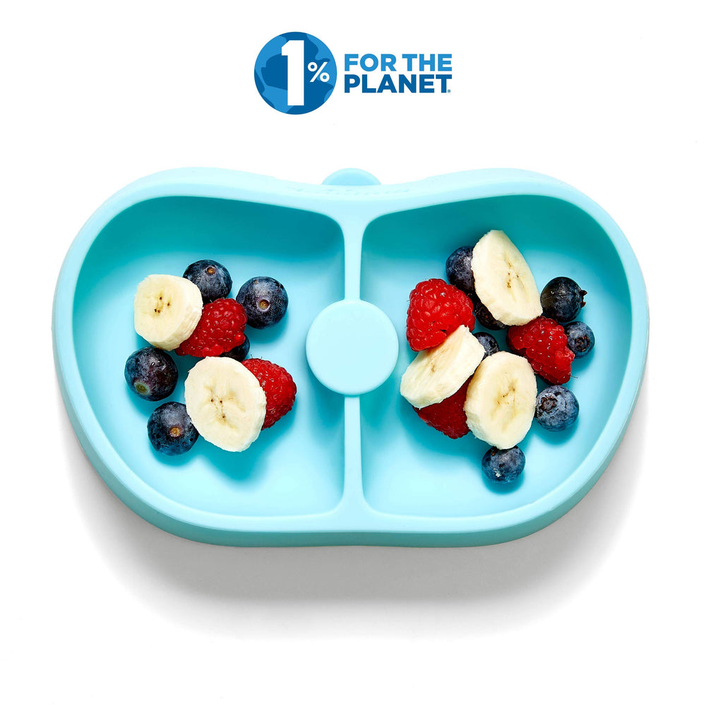Nummy BOWL hidden suction cup demonstrating strong grip on tray.