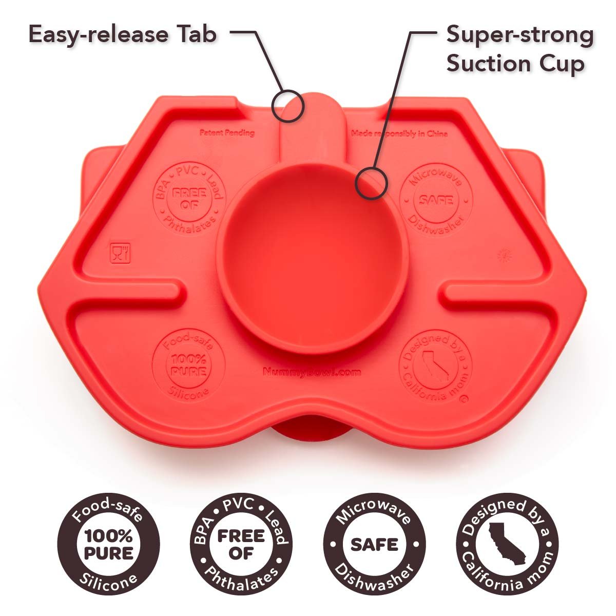 Nummy BOWL microwaves safely for quick warmups of baby meals