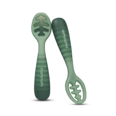 NumNum GOOtensils pre-spoon green packaging highlights beginner-friendly feeding aid for tiny hands