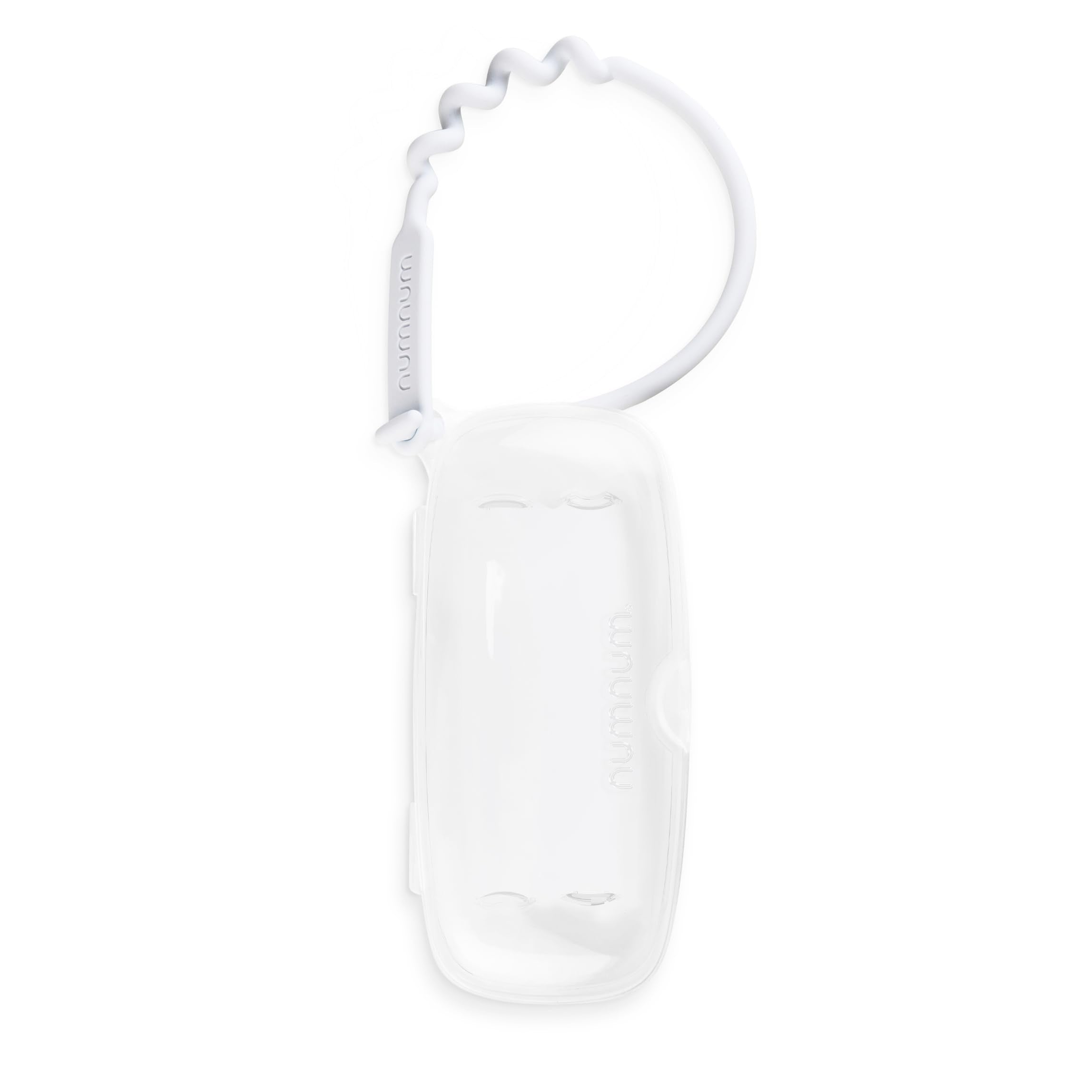 NumNum Pre-Spoon GOOtensils travel case in clear view keeping utensils protected on the go