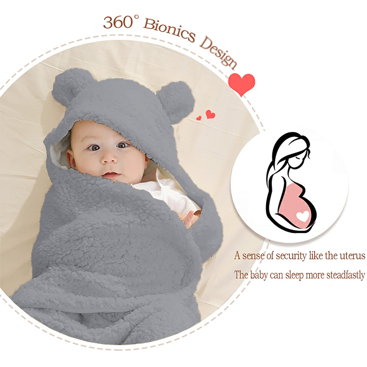 Nunibum swaddle leg positioner close-up emphasizes ergonomic hip alignment