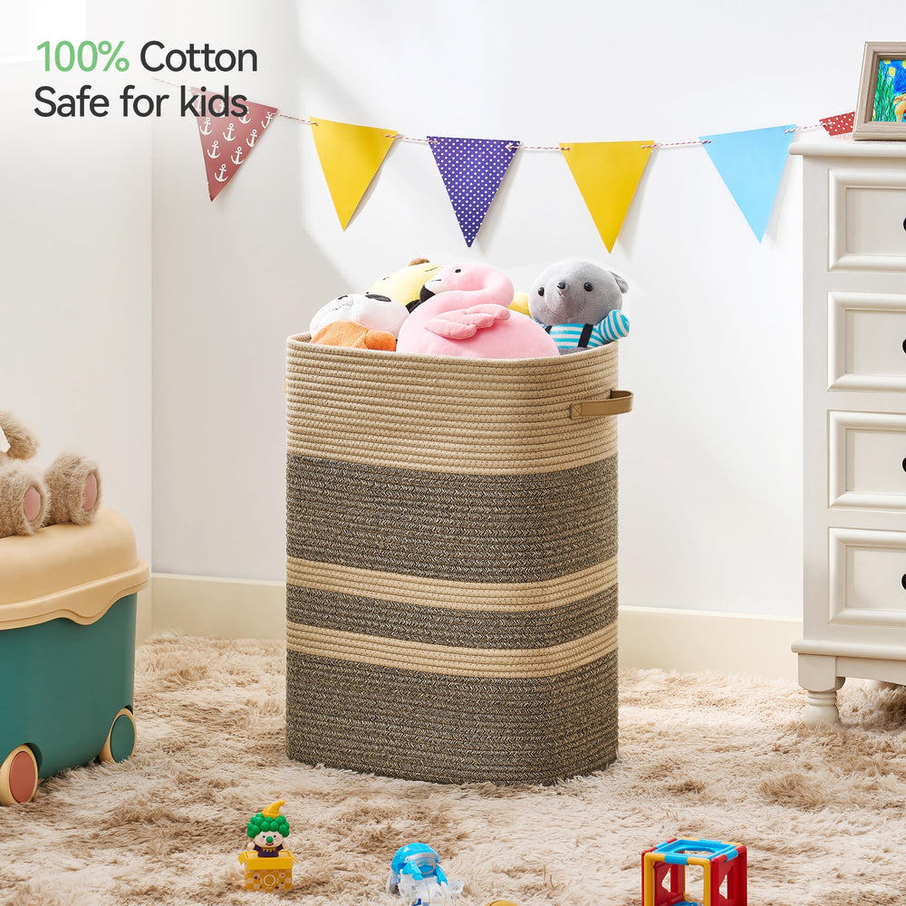 Nunsino woven cotton construction emphasizes breathable storage.