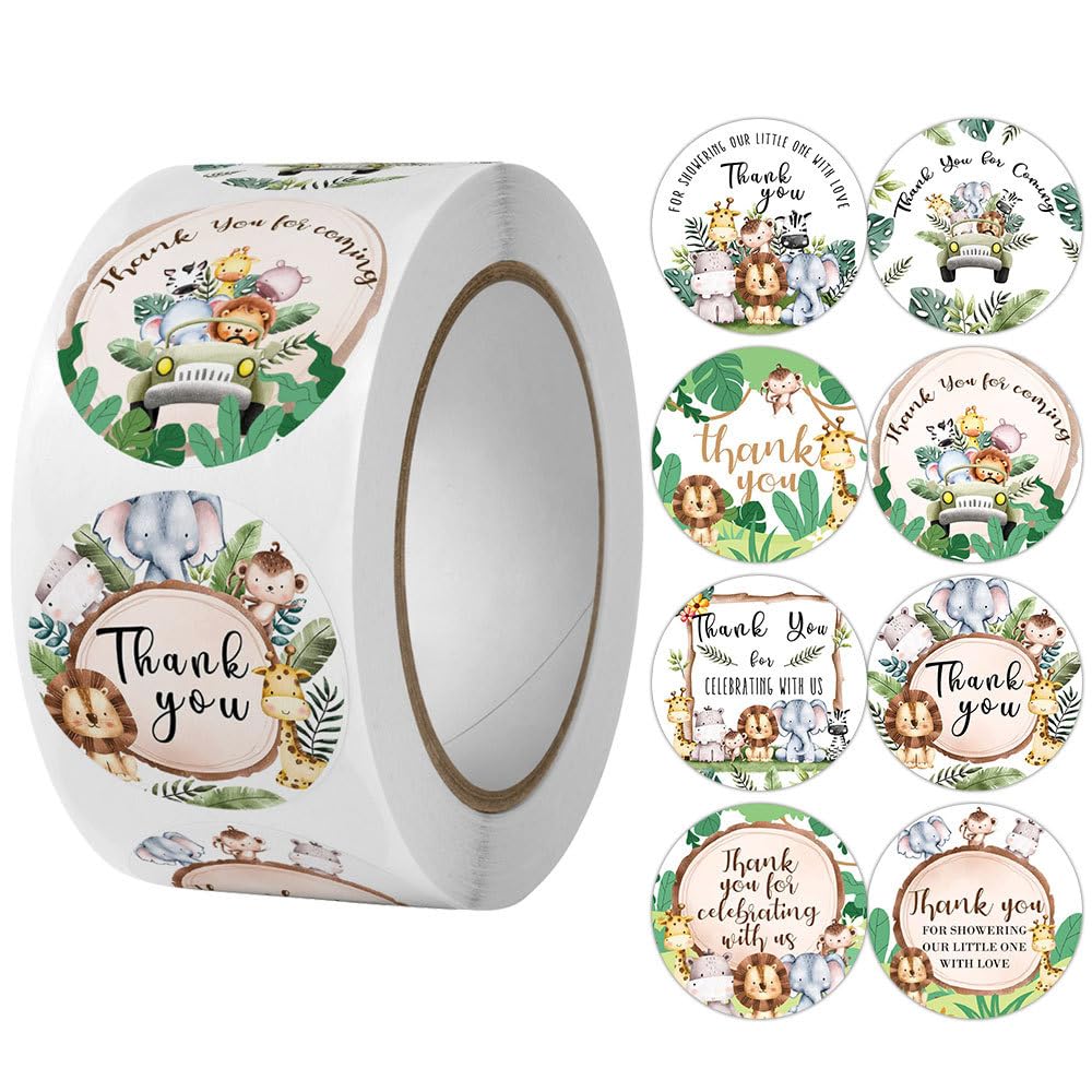 nuodslves Jungle Safari thank you roll packaging shows premium coated paper finish.